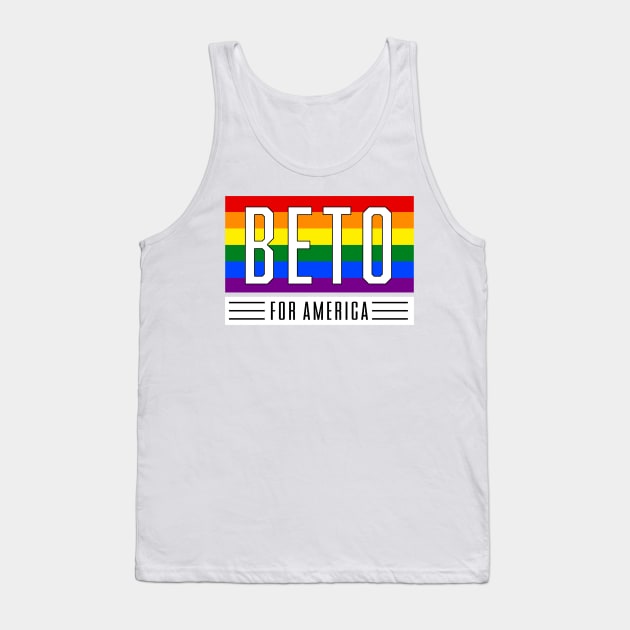 Beto Orourke For America 2024 | Beto O'Rourke 2022 Texas Governor | LGBT Gay Pride T-Shirt Tank Top by BlueWaveTshirts